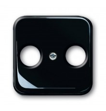 Плата центральная (накладка) для TV-FM розетки, серия Reflex SI чёрный  1724-0-1200   2CKA001724A1200  ABB