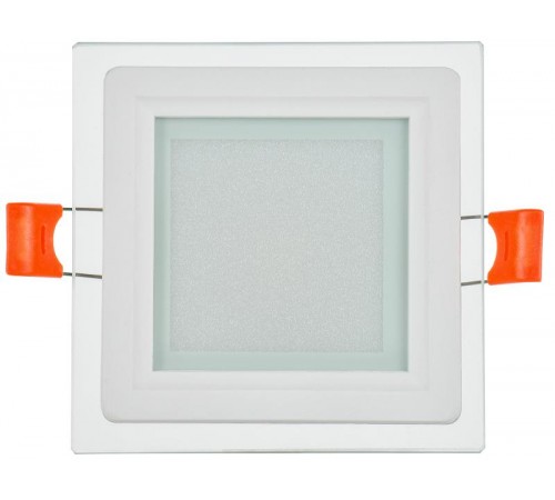 Светильник светодиодный встраиваемый ДВО 1623 со стекл. квадр. 6Вт 4000К IP20  серия LIGHTING   LDVO0-1623-06-4000-K01  IEK
