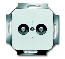 Розетка двойная для выравнивания потенциалов, серия Reflex SI, цвет альпийский белый  2495-0-0095   2CKA002495A0095  ABB