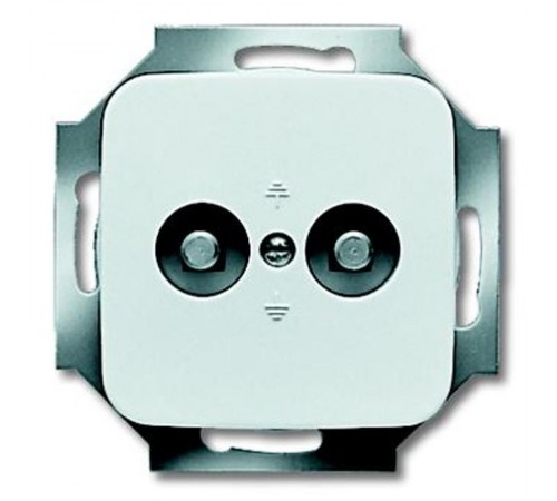 Розетка двойная для выравнивания потенциалов, серия Reflex SI, цвет альпийский белый  2495-0-0095   2CKA002495A0095  ABB