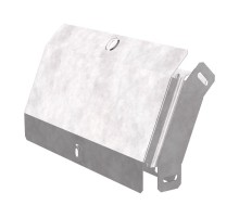 Угол вертикальный внешний 45 градусов с крышкой Стандарт 300х50  PR16.0559  Промрукав