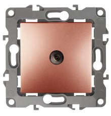 Розетка TV 12-3102-14 проходная,  медь  Б0027439  ЭРА