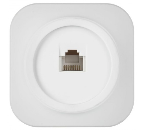 GLORY Розетка компьютерная RJ45 кат.5E о/у РК10-ХБм белый матовый  EKH10-K01M  IEK