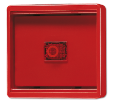 Клавиша с прозрачной крышкой; красная  661WGLR  Jung