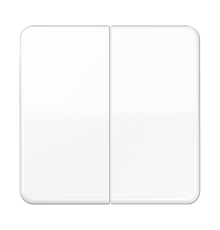 Клавиши ударопрочные для сдвоенного выключателя и кнопки; белые  CD595BFWW  Jung