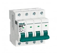 Выключатель автоматический без теплозащиты четырехполюсный ВА-103М 4P 63А характеристика D 6кА  12571DEK  Dekraft