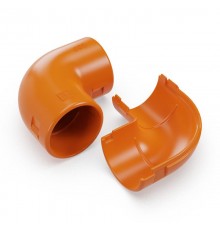 Соединитель угловой разборный оранжевый d32 мм (30шт/300шт уп/кор)  PR13.1194  Промрукав