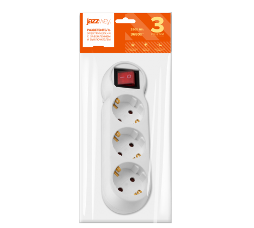 Разветвитель AD-3GS заземл., выкл.  .5046672  Jazzway