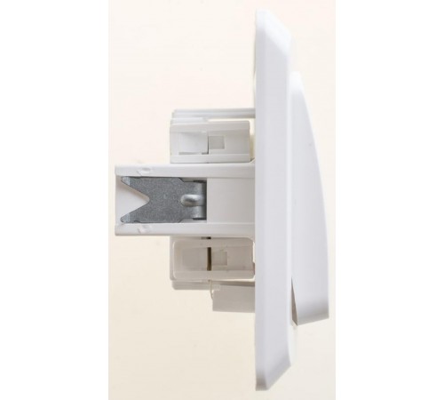 Этюд Белый С/У Выключатель 2-клавишный  BC10-002B  SE