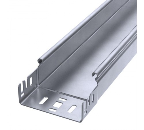 Лоток неперфорированный Профи INOX (AISI 316) 100х50x6000 (1,0 мм) (12 м/уп)  PR16.13680  Промрукав