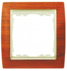 Simon 82 Рамка декоративная, 4 поста, S82, вишня-шампань  82945-61  Simon