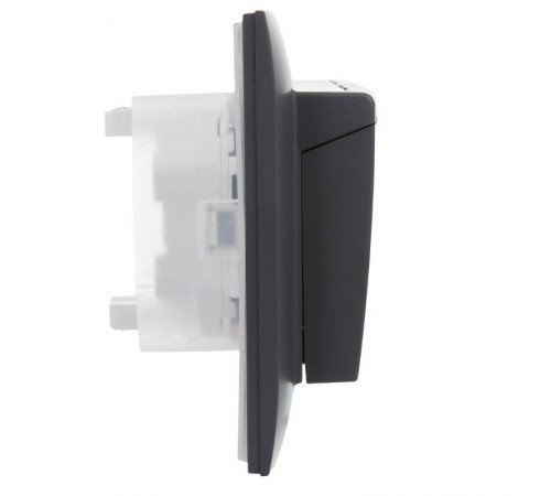 SKANDY Розетка 2-местная с кр. 16А в сб IP44 SK-R12T титан  SK-R26-16-44-K48-F  IEK