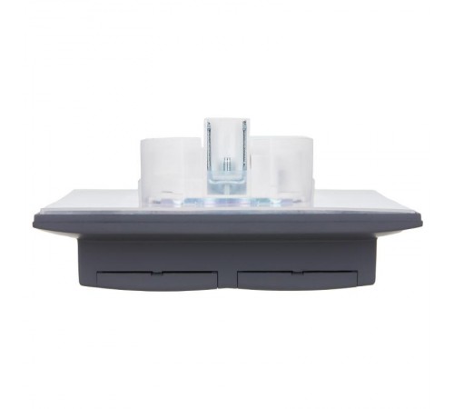 SKANDY Розетка 2-местная с кр. 16А в сб IP44 SK-R12T титан  SK-R26-16-44-K48-F  IEK