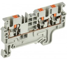 Колодка клеммная CP-MC 3 вывода 2,5мм2 серая  YCT22-00-3-K03-002  IEK