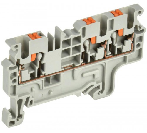 Колодка клеммная CP-MC 3 вывода 2,5мм2 серая  YCT22-00-3-K03-002  IEK