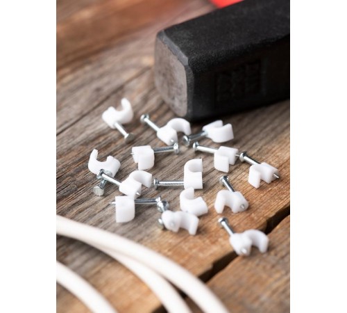 Скоба крепежная круглая (5мм.) (50шт.) EKF PROxima  plcn-sr-5  EKF