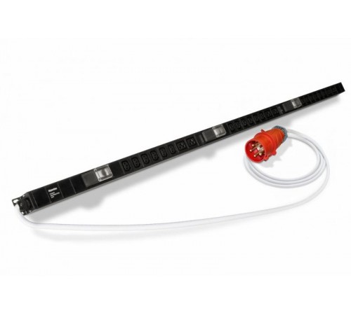 SHE-18IEC-6BIEC-3V-3PVR Блок розеток, вертикальный, 3 блока по 6 розеток IEC320 С13 + 2 розетки IEC320 С19 + автомат. выключ  396994  Hyperline