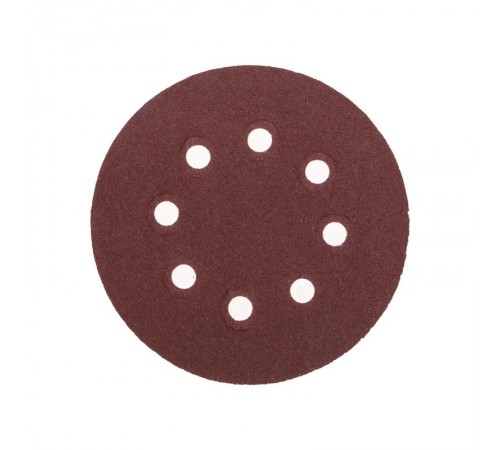 Диск абразивный на ворсовой основе, на липучке, перфорированный, P120, 125мм, 10 шт.  KR-91-1168  Kranz