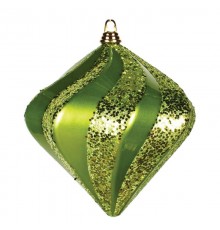 Елочная фигура "Алмаз", 25 см, цвет зеленый  502-214  NEON-NIGHT