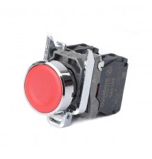 Кнопка SB4 в сборе модульная 22мм красная с возвратом металл 1НО+1НЗ  SB4BA45  SE