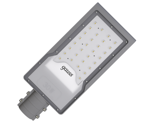 Светильник светодиодный консольный Avenue 30W 3000lm 3000K 190-250V IP65 316*130*57мм черный КСС "Ш" LED 1/20  629534130  Gauss