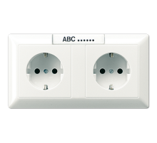 SCHUKO®-розетка для кабельных каналов 16 A / 250 B ~ AS1522NAWW Jung