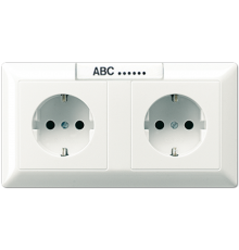 SCHUKO®-розетка для кабельных каналов 16 A / 250 B ~ AS1522NAWW Jung