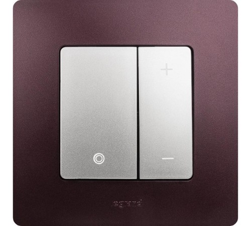 Etika Алюминий Светорегулятор нажимной, 400Вт  672418  Legrand