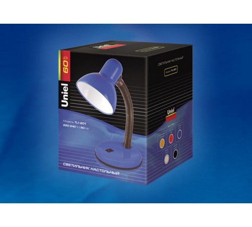 Светильник настольный TLI-201 цоколь E27 черный  00450  Uniel