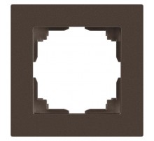 Рамка для розеток и выключателей Intro Accent 6-501-08 на 1 пост, СУ, бронза  Б0063765  Intro