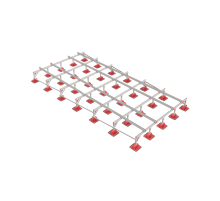 Опорная конструкция для установки оборудования TECHNORAPTOR LIGHTFOOT 3000х6000 тип 2  KM-TR-LTF-SSEI-3000-6000-2  КМ - профиль