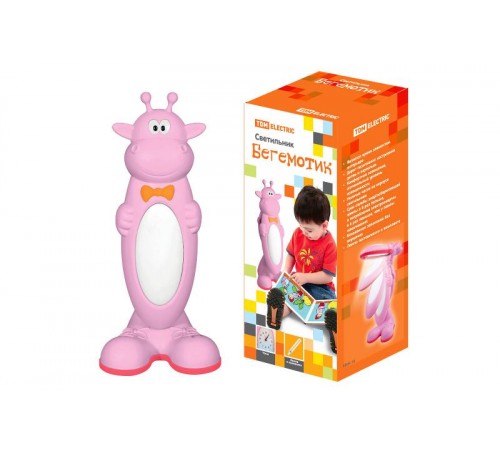 Светильник настольный Бегемотик 11Вт КЛЛ G23 розовый с лампой  SQ0337-0005  TDM