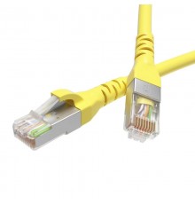 Патч-корд экранированный CAT5E F/UTP 4х2, LSZH, желтый, 0.5м  RN5EFU4505YL  DKC