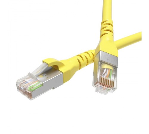 Патч-корд экранированный CAT5E F/UTP 4х2, LSZH, желтый, 0.5м  RN5EFU4505YL  DKC