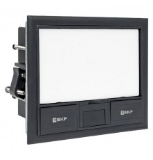 Лючок напольный C-Line 8 IP30 на 8 модулей=4поста, 169х141х72мм (с приборной рамкой) RAL 7012  cl-ln-8  EKF