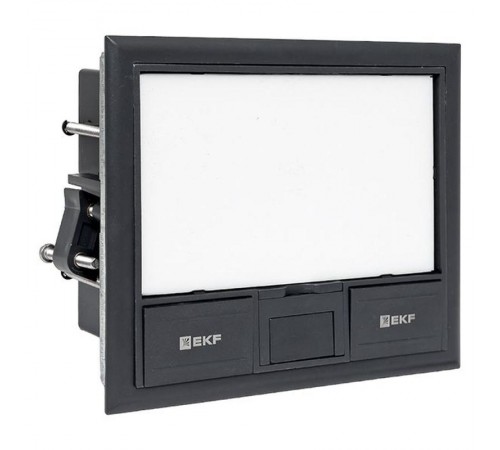 Лючок напольный C-Line 8 IP30 на 8 модулей=4поста, 169х141х72мм (с приборной рамкой) RAL 7012  cl-ln-8  EKF