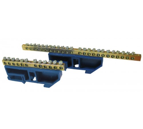 Шина "0" N 63.12 изолятор на DIN-рейку (латунь) EKF PROxima  sn0-63-12-d  EKF