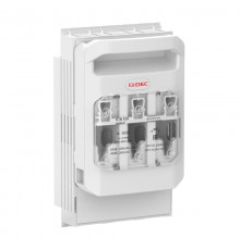 Горизонтальный Предохранитель Выключатель Разъединитель 160А 3P крепление на монтажную плату  FSH00-3P  DKC