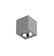Светильник светодиодный DL-02 Cube накладной 100*110 12W 4000K 35° RAL7045 серый муар  V1-R0-H0360-20000-2001240  VARTON