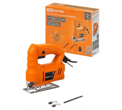 Лобзик электрический ЛЭ-450/55, мощ. 450 Вт, пропил 55 мм, 3000 ход/мин, шнур 3 м, "Гранит" ТDM  SQ1089-0101  TDM