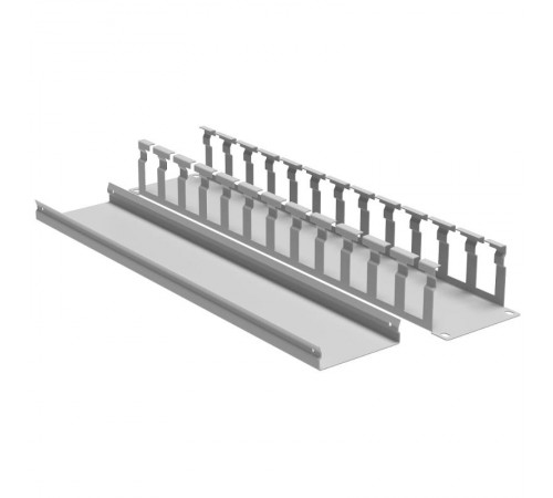 Кабельный органайзер с крышкой 2U, глубина 60 мм, для 19" IT-корпусов ДКС серии STI/CQE, RAL7035  R5CP1962HE  DKC