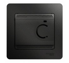 Glossa Антрацит Термостат электронный теплого пола с датчиком, (в сборе)  GSL000735  SE