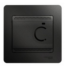 Glossa Антрацит Термостат электронный теплого пола с датчиком, (в сборе)  GSL000735  SE