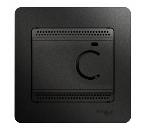 Glossa Антрацит Термостат электронный теплого пола с датчиком, (в сборе)  GSL000735  SE