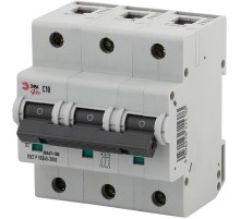 Выключатель автоматический трехполюсный NO-902-279 ВА47-100 3Р 10А 10 кА кривая С (4/40/960) Pro  Б0048869  ЭРА