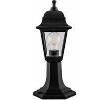Светильник садово-парковый НТУ 04-60-001 60W 230V E27 400*180мм черный, на постамент, 4-х гранник  32271  FERON