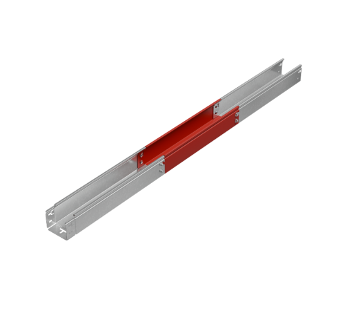 Лоток неперф. 80х100х1,5 L2500 мм "Быстрый монтаж ПЛЮС" HD  LNplus80-100-1.5-2500 HD  КМ-Профиль