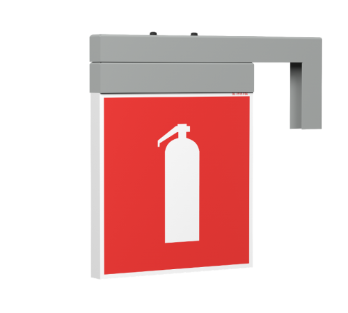 Указатель аварийный светодиодный RADEM BS-73-S1-INEXI2 Серый 4,6Вт 3ч постоянный накладной IP40  a15533  Белый свет