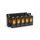Лампа светодиодная Black LED T65 Flame 5W E14 20-80lm 1500K  157401105  Gauss