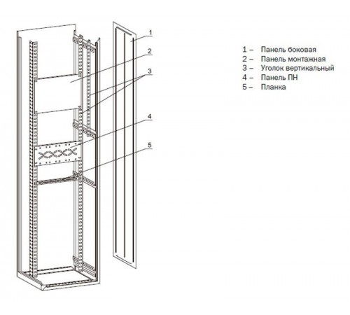 Панель ПН-730 TITAN (комплект 3 шт.)  YKM40-PN-730  IEK
